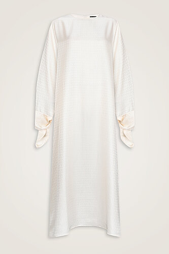 Iman I Cuff Detailed Powder Dress 