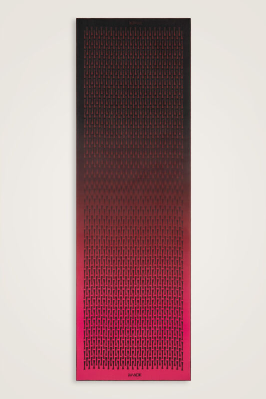  İman I Degrade Bordo İpek Şal 70x210 - 2