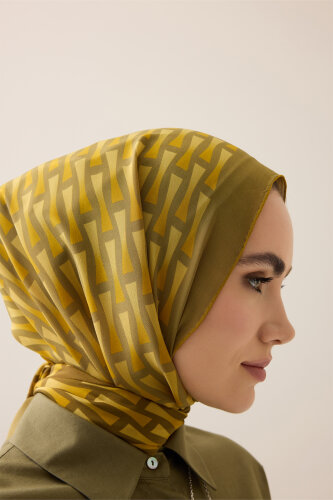  İman I Degrade Hardal İpek Şal 70x210 - Imannoor (3)