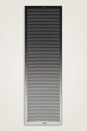 Iman I Gradient Black and White Silk Scarf - 2