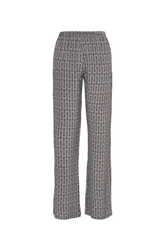 Iman I Gray Silk Pants Pajamas 