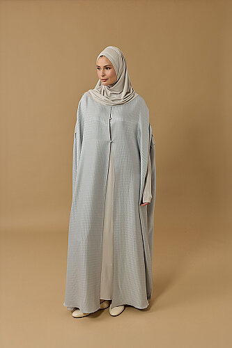 İman I Gümüş İpek Abaya - Imannoor (4)