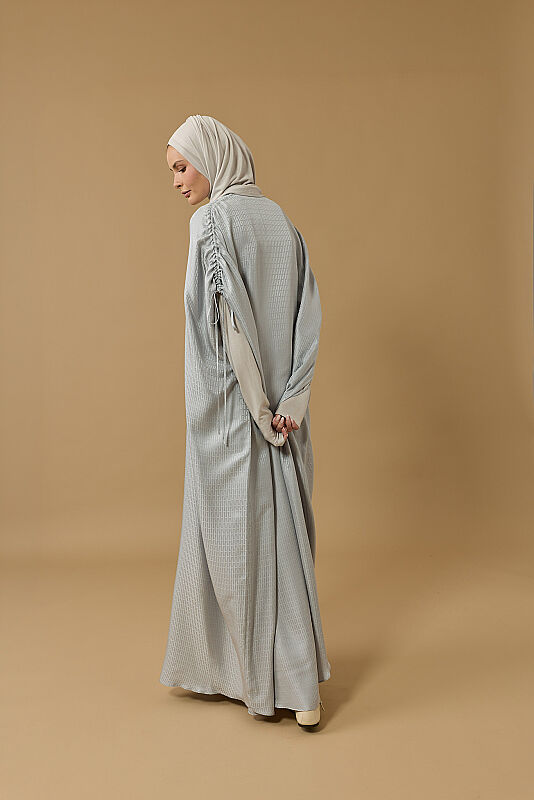 İman I Gümüş İpek Abaya - 2
