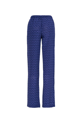 Iman I Indigo Silk Pants Pajamas - 2