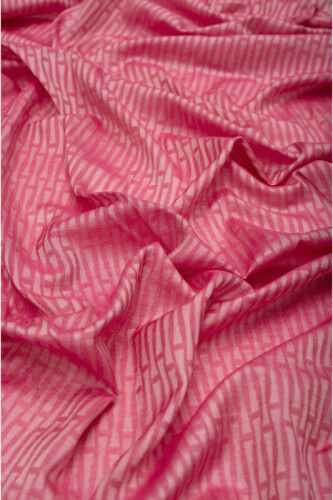 Iman I Fuşya Pamuk İpek Şal 80x210 - 2