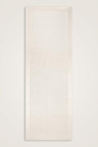 İman I Krem Jakar İpek Gömlek Şalı 70x200 