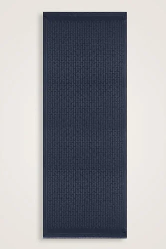 Iman I Lacivert İpek Şal 70x200 