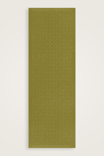 Iman I Lattice Olive Green Tencel Cotton Silk Shawl - 2