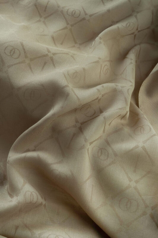 Iman I Lattice Open Stone Tencel Cotton Silk Shawl - 3