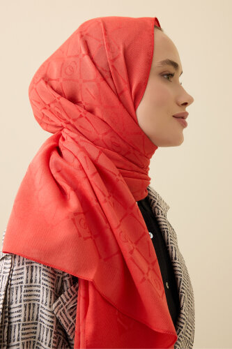 Iman I Lattice Pomegranate Flower Tencel Cotton Silk Shawl - 3