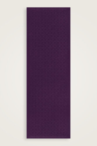 Iman I Lattice Purple Tencel Cotton Silk Shawl - 2