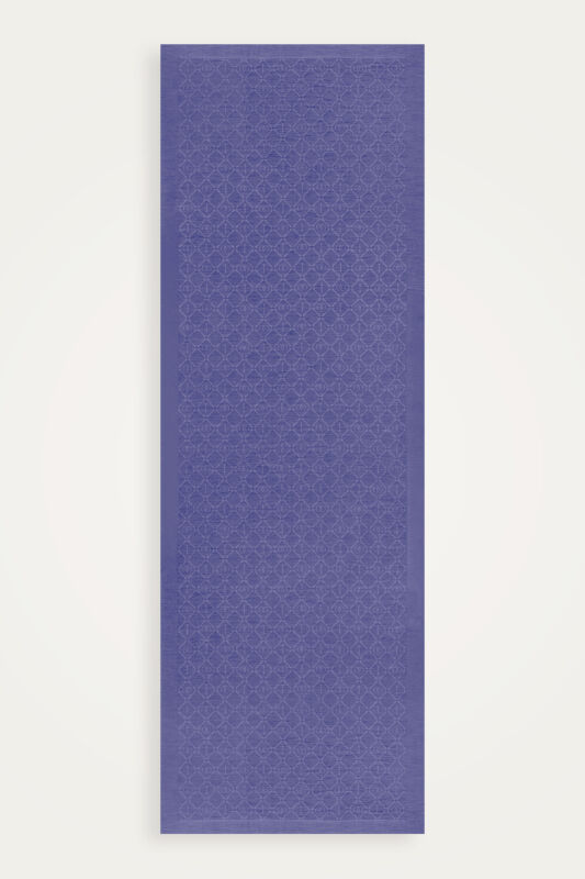 Iman I Lattice Violet Tencel Cotton Silk Shawl - 2