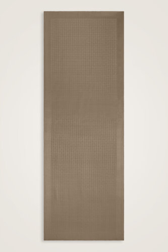 Iman I Light Brown Jacquard Silk Shirt Shawl - 2