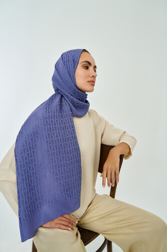 Iman I Naia Cotton Shawl Indigo 