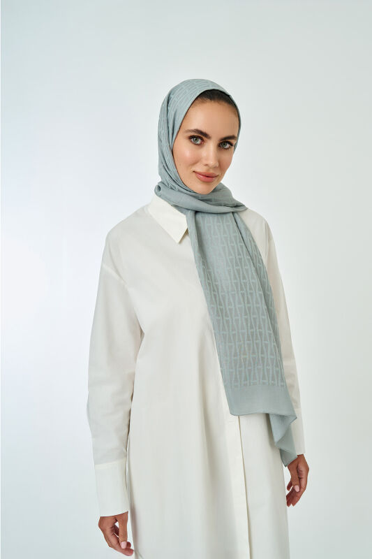 Iman I Naia Cotton Shawl Silver Moon - 1