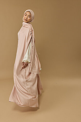 İman I Pudra İpek Abaya - Imannoor (3)