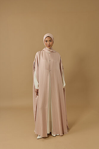İman I Pudra İpek Abaya - Imannoor (4)