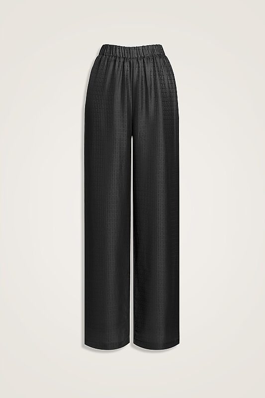 Iman I Silk Pajamas Pant Black - 2