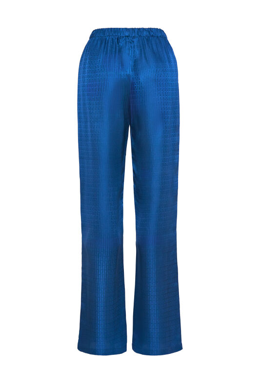 Iman I Silk Pajamas Pant Blue - 2