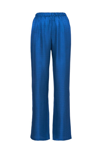 Iman I Silk Pajamas Pant Blue 