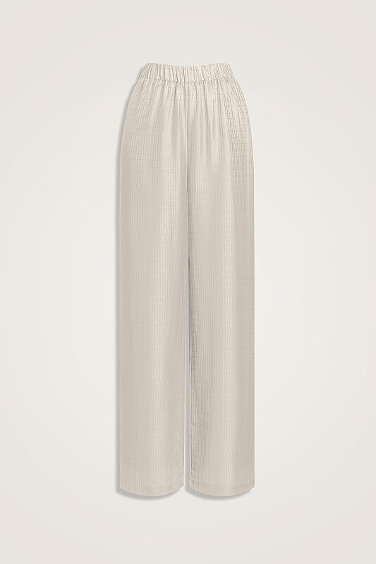 Iman I Silk Pajamas Pant Cream - 1