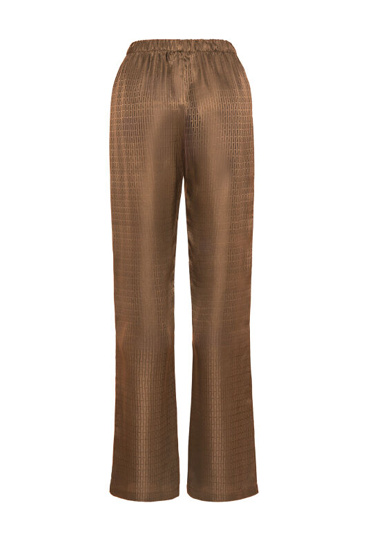 Iman I Silk Pajamas Pant Light Brown - 2