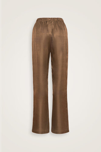 Iman I Silk Pajamas Pant Light Brown - Imannoor (2)