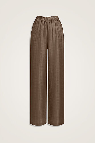 Iman I Silk Pajamas Pant Light Brown - Imannoor