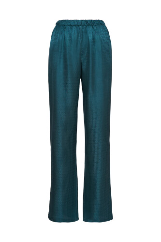 Iman I Silk Pajamas Pant Petrol 