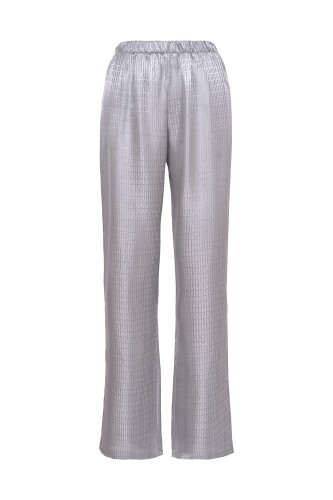 Iman I Silk Pajamas Pant Silver 