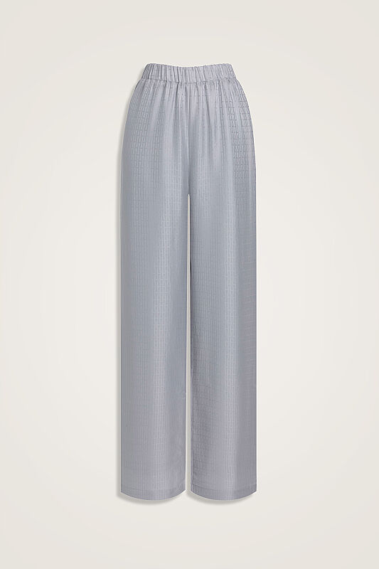 Iman I Silk Pajamas Pant Silver - 1