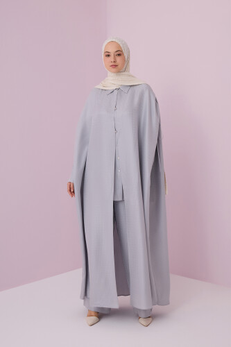 Iman I Silver Silk Abaya 