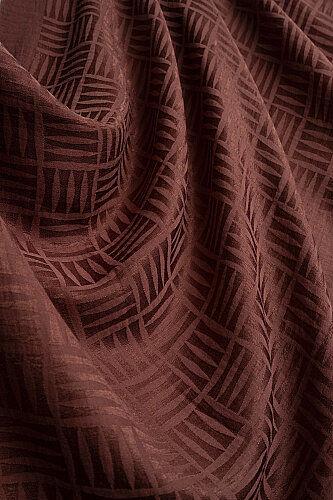 İman Kare Bakır Naia Pamuk Şal 70x210 - Imannoor (4)