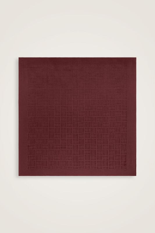  İman Kare Bordo Naia Eşarp 90x90 - 2