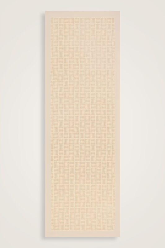 İman Kare Ekru Naia Pamuk Şal 70x210 - 2