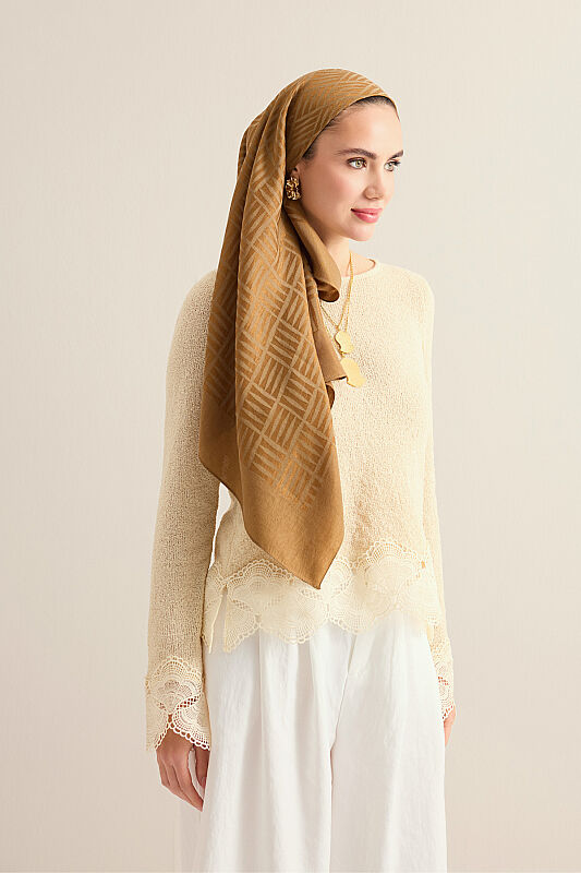 Iman Kare Haki Naia Scarf - 1
