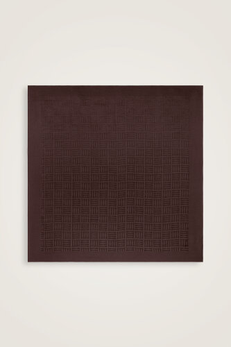  İman Kare Kahverengi Naia Eşarp 90x90 - Imannoor