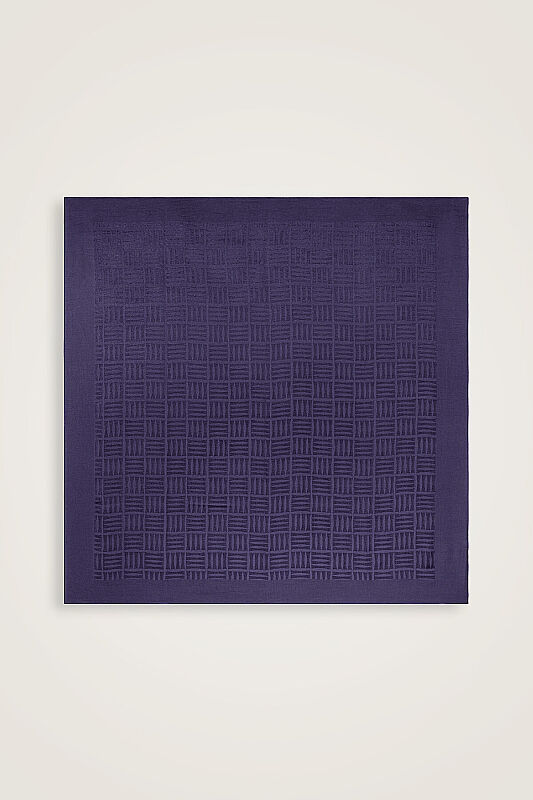  İman Kare Lacivert Naia Eşarp 90x90 - 2