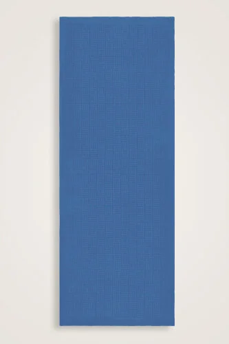 İman Kare Mavi Naia Pamuk Şal 70x210 - 2