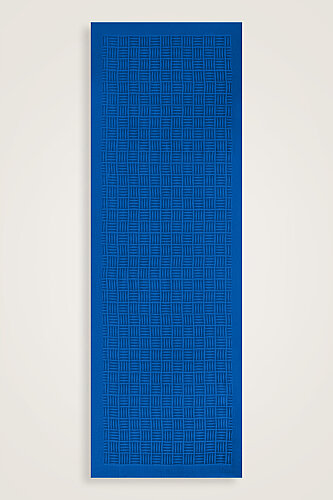 İman Kare Mavi Naia Pamuk Şal 70x210 - Imannoor (2)