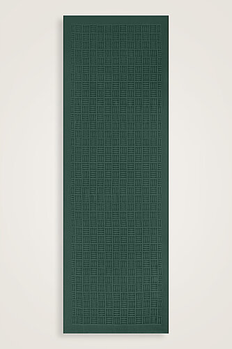 İman Kare Petrol Yeşili Naia Pamuk Şal 70x210 - Imannoor (2)