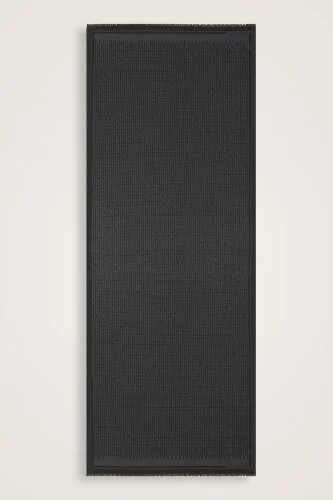 Iman i Siyah Pamuk İpek Şal <br>80x210 - 1
