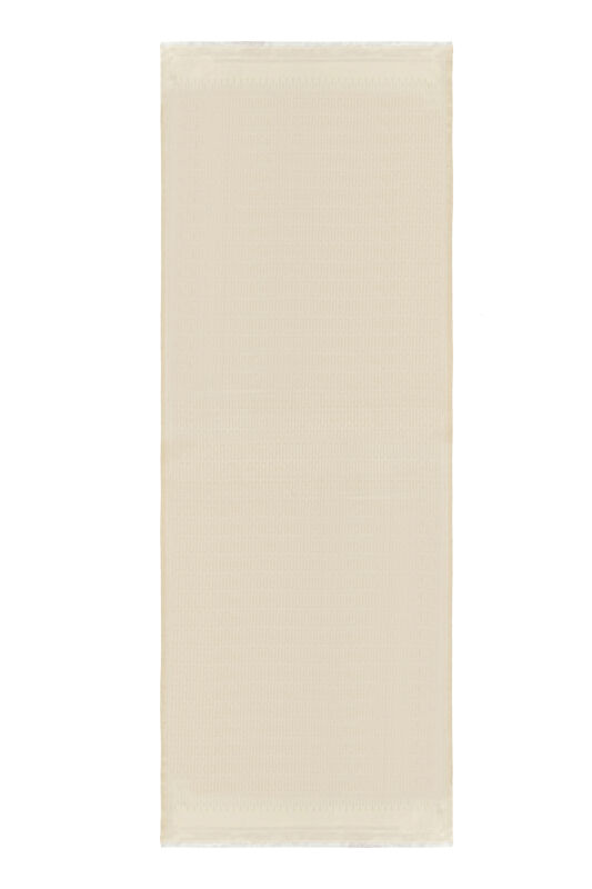 Iman Small Monogram Cotton Silk Shawl Cream - 1