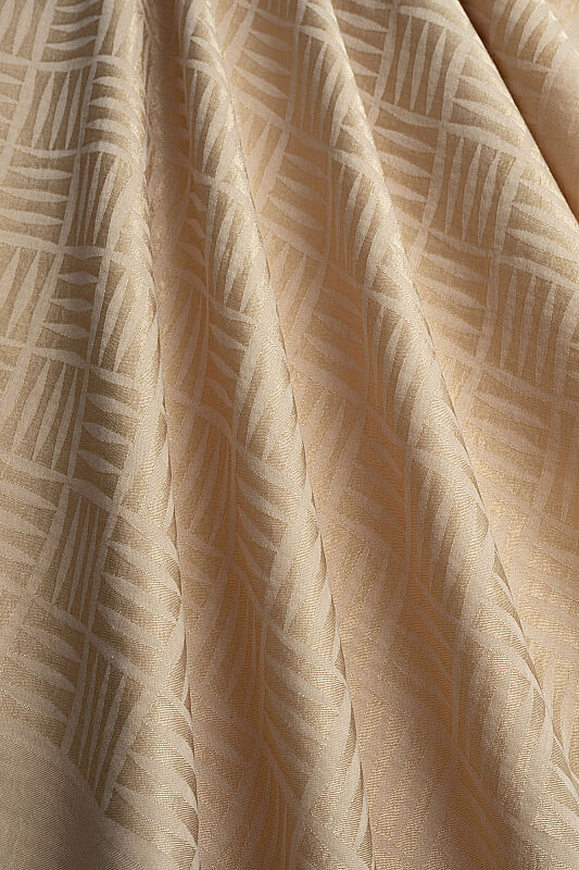 Iman Square Antique Beige Naia Cotton Shawl - 4