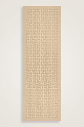 Iman Square Antique Beige Naia Cotton Shawl - 2