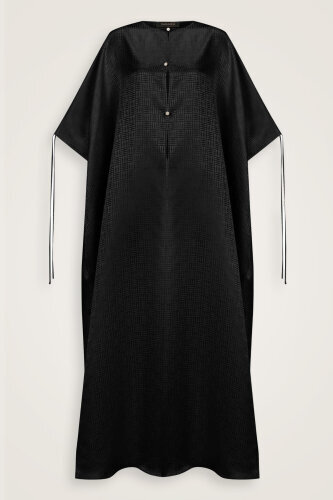 Iman Square Black Silk Abaya - Imannoor (1)