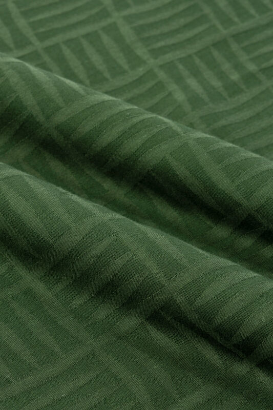 Iman Square Cotton Silk Shawl Green - 2