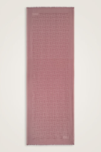 Iman Square Dusty Rose Silk Shawl 