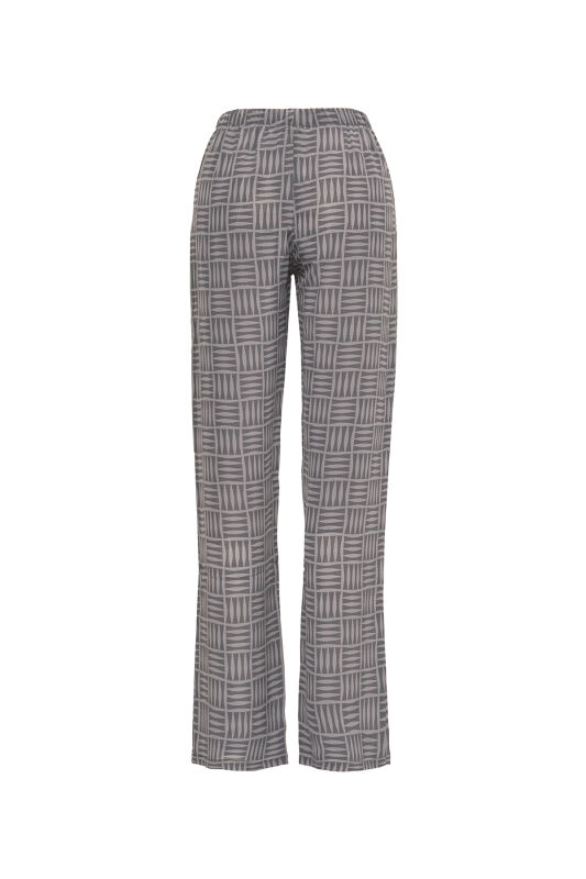 Imankare Gray Silk Pants Pajamas - 2