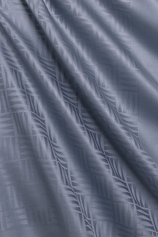 Iman Square Light Blue Silk Scarf - 3